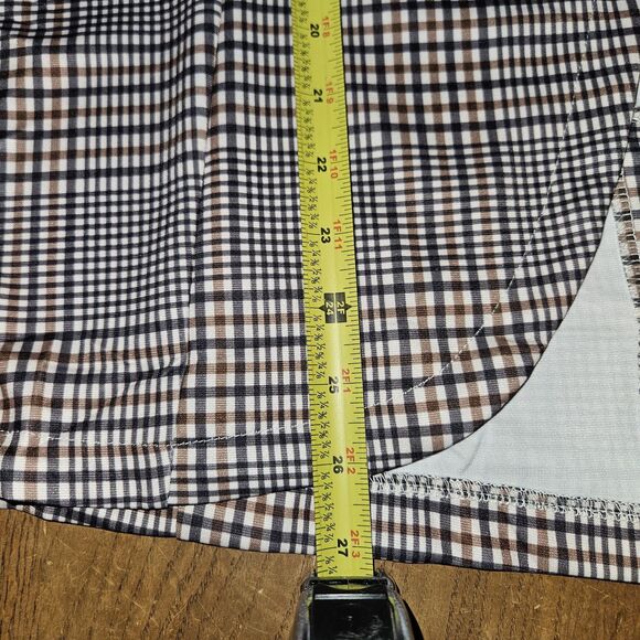 Beyove Womens XXL Plaid 3/4 Ruched Sleeve Suit Work Office Blazer Cardigan NWT - Picture 8 of 9